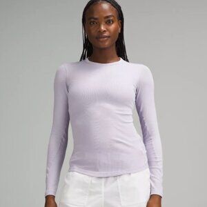 Like new Lululemon Ribbed Long Sleeve - Lavender 2